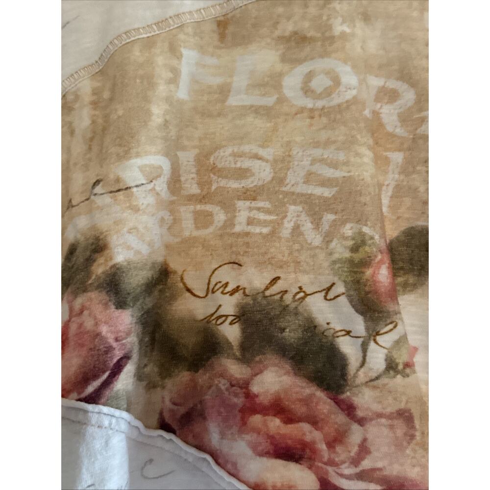 EUC ANTHROPOLOGIE Pilcro Spliced Easy Tee SIZE XS Floral - Picture 3 of 5